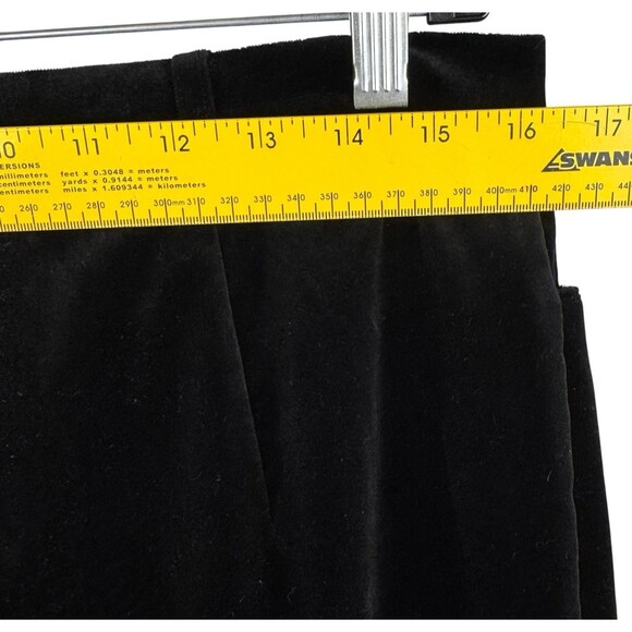 Horst Basler Pants Size 40/US 10 Germany‎ Black Velvet Classic Stretch Cotton - Picture 10 of 12